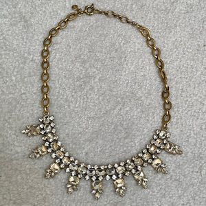 J.Crew Crystal Art Deco Style Necklace